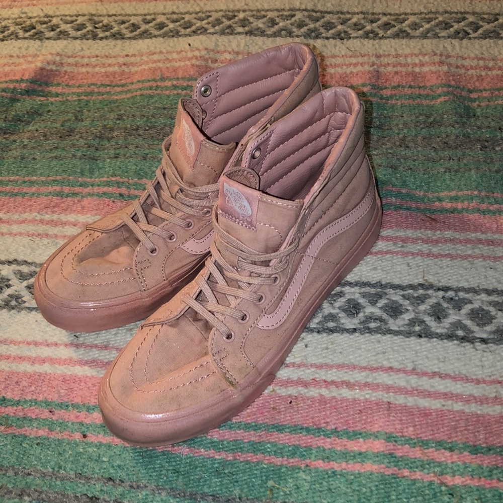 🌸Pink metallic vans🌸